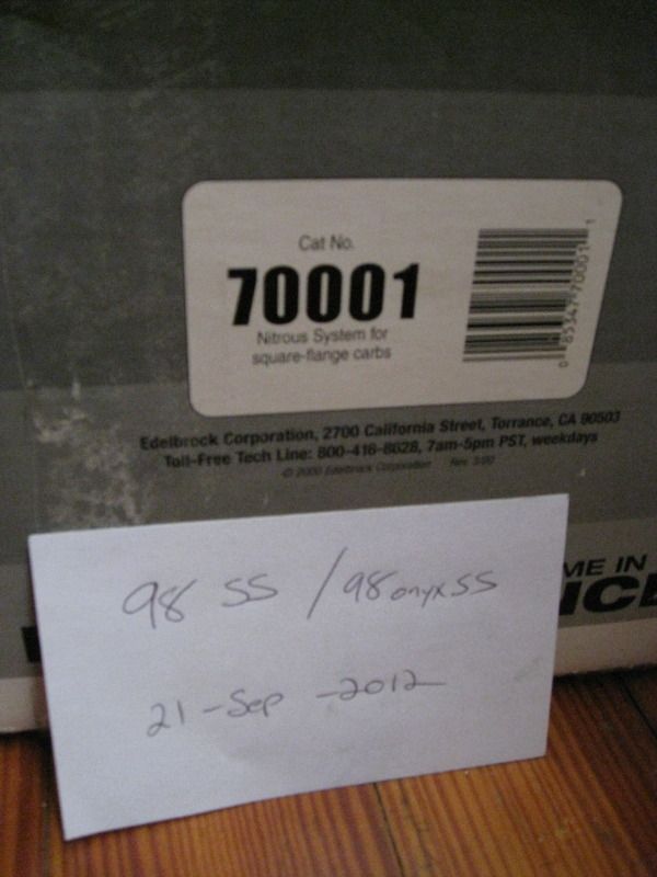 Edelbrock 2114, Ignition, Etc. S10 Forum